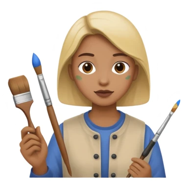 Make person making a painting of him making a paint that he’s making a painting in sticker