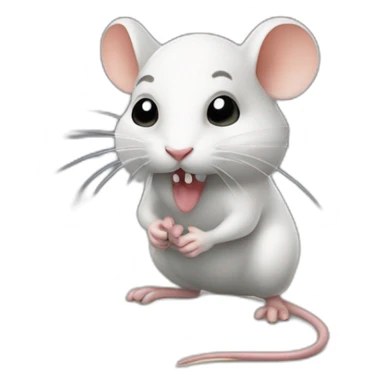 Souris qui fume un petard sticker