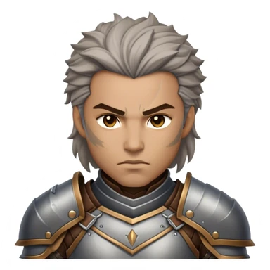 Cinematic Realistic WoW Human Warrior Portrait, depicted with chiseled, determined features and a battle-hardened visage. Clad in intricately detailed steel armor accented with rich leather in consistent hues of grey and bronze, his resolute eyes and natural hair exude unwavering courage. Rendered with lifelike texture and dramatic natural lighting, high shine, noble and valiant, capturing the essence of a legendary human champion of Azeroth. sticker