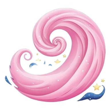 starry night sky, dreams, pink sticker