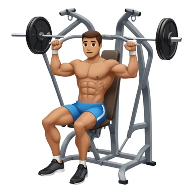 guy chest-fly-machine sticker
