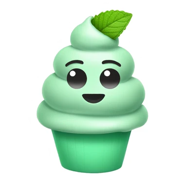 mint chip ice cream sticker