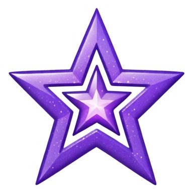 Purple Glitter Symbol of Manager sticker