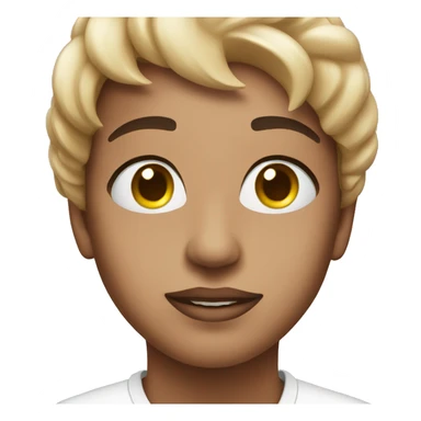 Skincare products face sticker