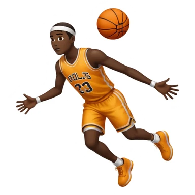 Basketball player foul baiting  sticker