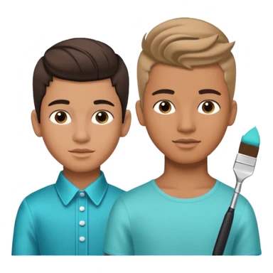 Quinceañera makeover of the boy and before after picture about the boy getting a new look for his Quinceañera sticker