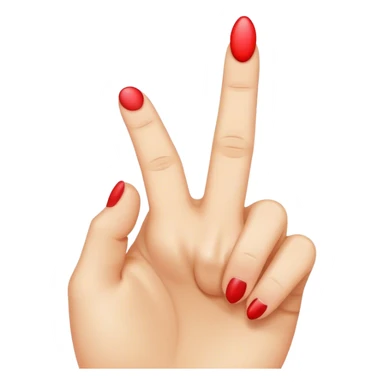 Middle finger with kissing emoji sticker