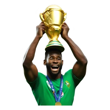 siya kolisi lifting Ruby World cup sticker