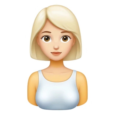 Milk-colored neckline sticker