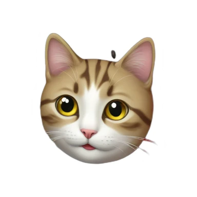 cat on the watermelon sticker