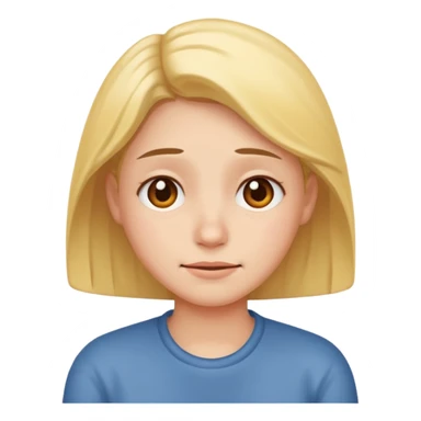 A warm smile with sad expressions sticker