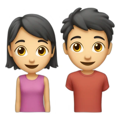 Deux adolescents de 14 ans qui centre accroche sticker