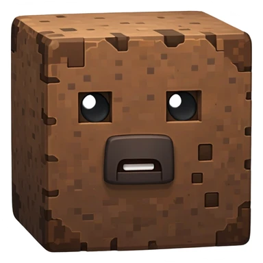 Minecraft Dirt Block sticker