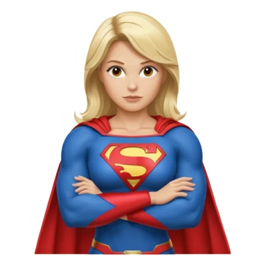 Super women blonde sticker
