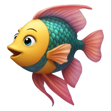 Magic fish sticker