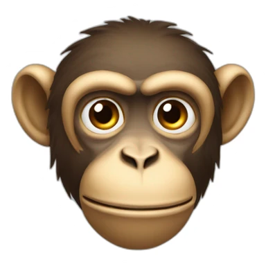 A monkey with a tromoete sticker