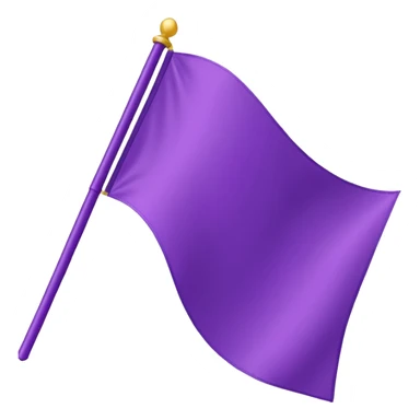 Handheld Flag purple sticker