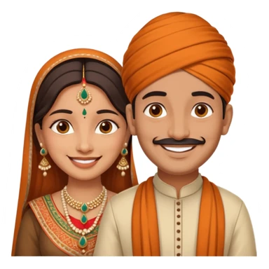 2 indian couple beautiful 😍 full size sticker