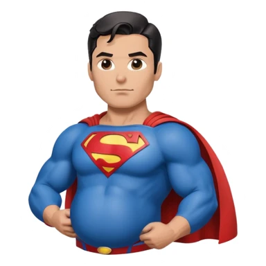 Superman pregnant  sticker