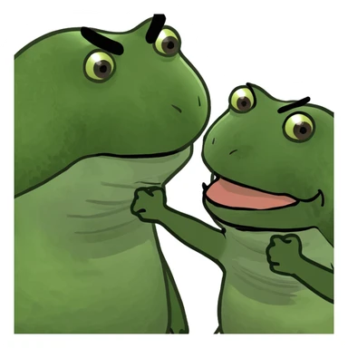 bufo punched another bufo sticker