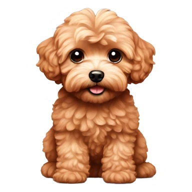 Red maltipoo sticker