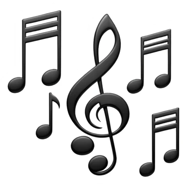 musical notes sticker