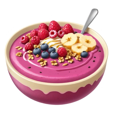 dark pink and gold smoothie bowl sticker