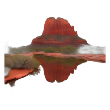 red mountain sedona, arizona sticker