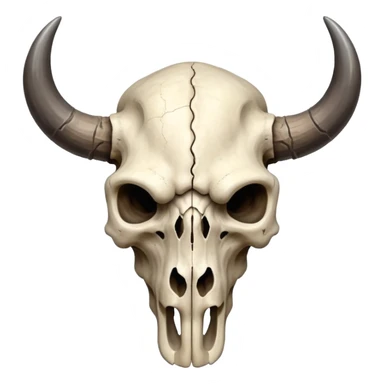 Indian bison skull head sticker