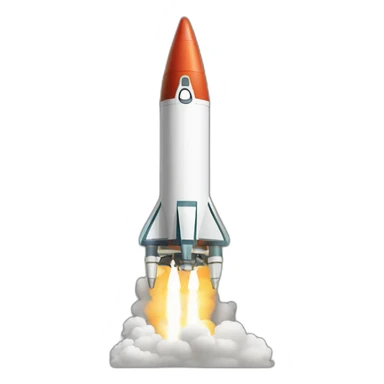 rocket launch angle smoke fire sticker