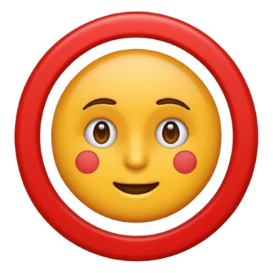 Vreau un emoji cu stop  sticker