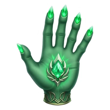 green hand icon from Skyrim sticker