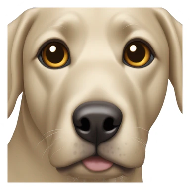 Black lab with one brown eye and one blue eye sticker
