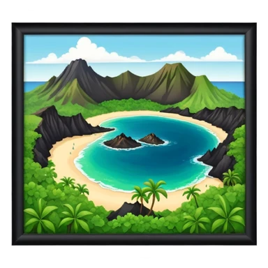 Hawaiian islands geological  sticker