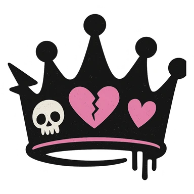 emo crown, remove background sticker