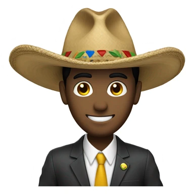 Un pes con un sombrero  sticker