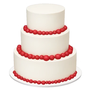 cut white wedding cake with red cake inside sticker