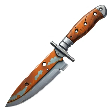 Rusty knife sticker