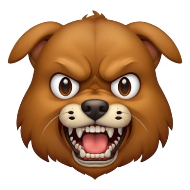 Angry dog sticker