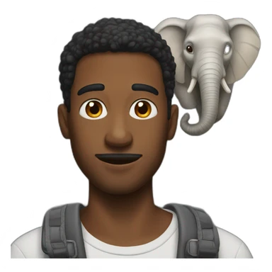 guy with elephant ears sticker