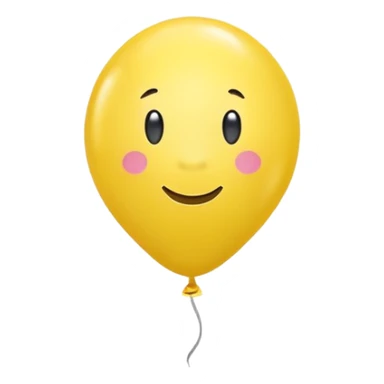 yellow balloon sticker