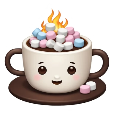 Coffe and marshmellows sticker