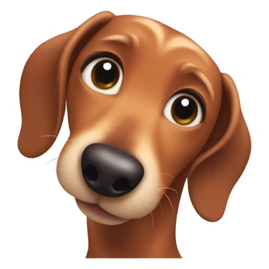 wiener dog in love sticker