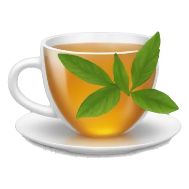 a cup of herbal tea after the massage sticker