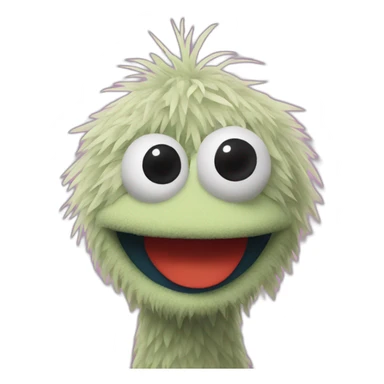 sesame street yokai puppet sticker