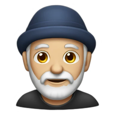 old jew in skullcap sticker