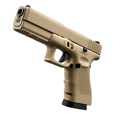 beige glock 17 sticker