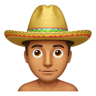 Man wearing sombrero sticker