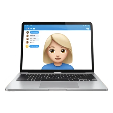 meeting call laptop sticker