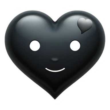 Please make the thought bubble 💭 bigger than the black heart 🖤 inside it.” sticker